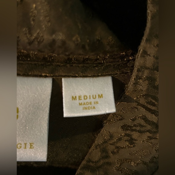 Maeve by Anthropologie Womens Medium Olive Lightweight Zip Bomber Jacket Printed - Picture 10 of 10